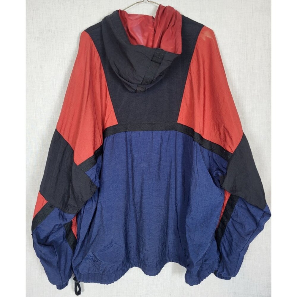 Vintage Nike Windbreaker Jacket Colorblock Hoodie Men's XL Retro 80's 90's Y2K - Picture 5 of 7